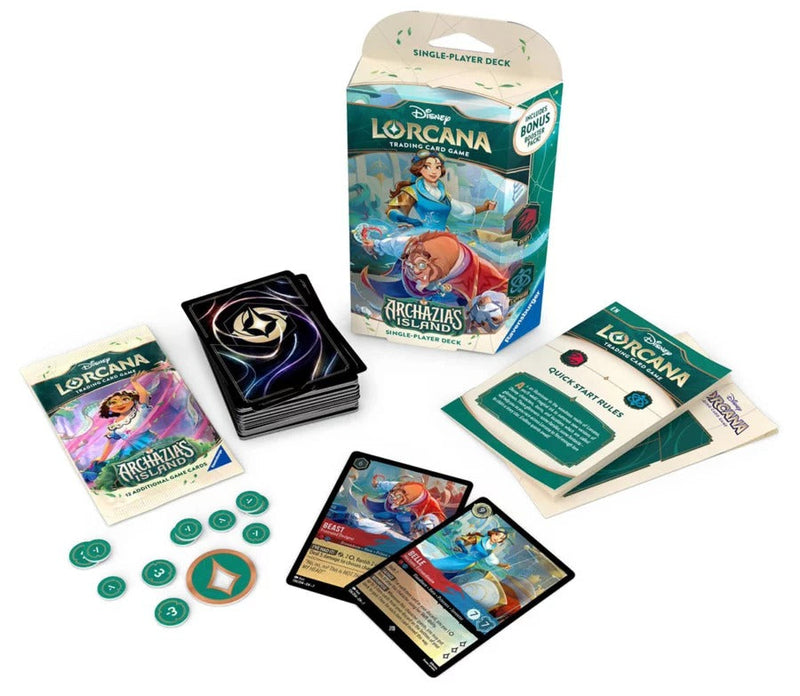 Disney Lorcana TCG: Archazia's Island Starter Deck - Ruby & Sapphire Card Game Ravensburger