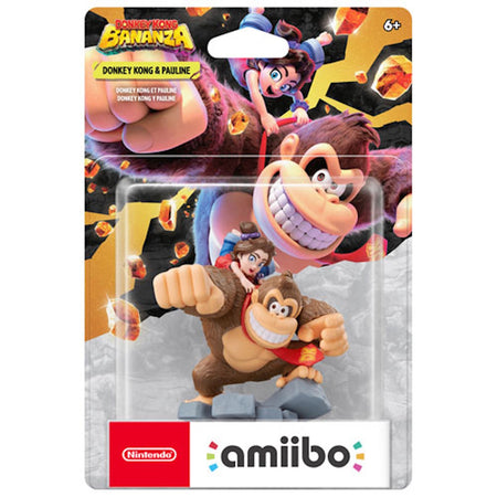 Donkey Kong Bananza Series: Donkey Kong and Pauline Amiibo [Nintendo Accessory] Nintendo Amiibo Nintendo