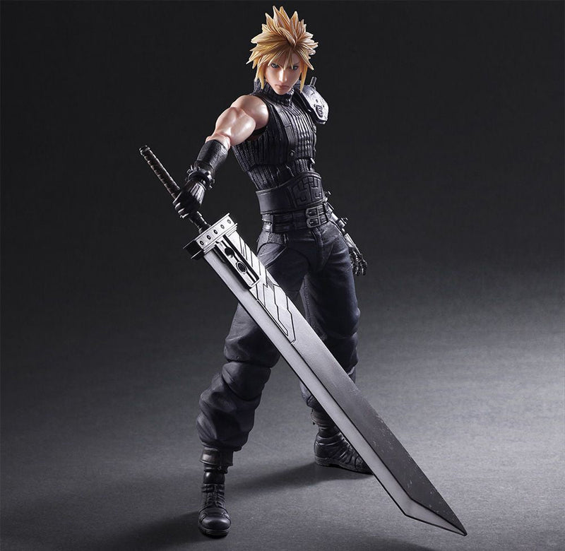 Final Fantasy VII Remake - Play Arts Cloud Strife & Hardy Daytona Action Figures [Collectible] Toys & Games Square Enix