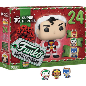 Funko Pop!: DC Super Heroes Comics Advent Calendar 24 Days of Surprise Toys & Games Funko