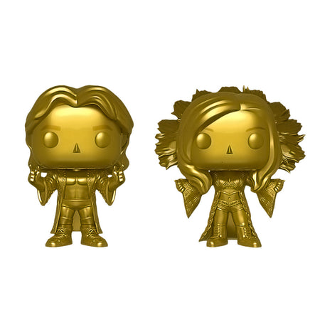Funko POP! WWE: Ric and Charlotte Flair Gold Vinyl Figures - 2-Pack Toys & Games Funko