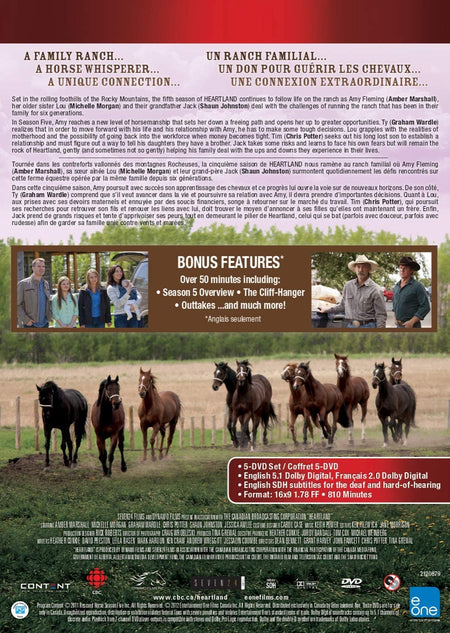 Heartland: The Complete Fifth Season [DVD Box Set] DVDs & Blu-Rays E1 Entertainment