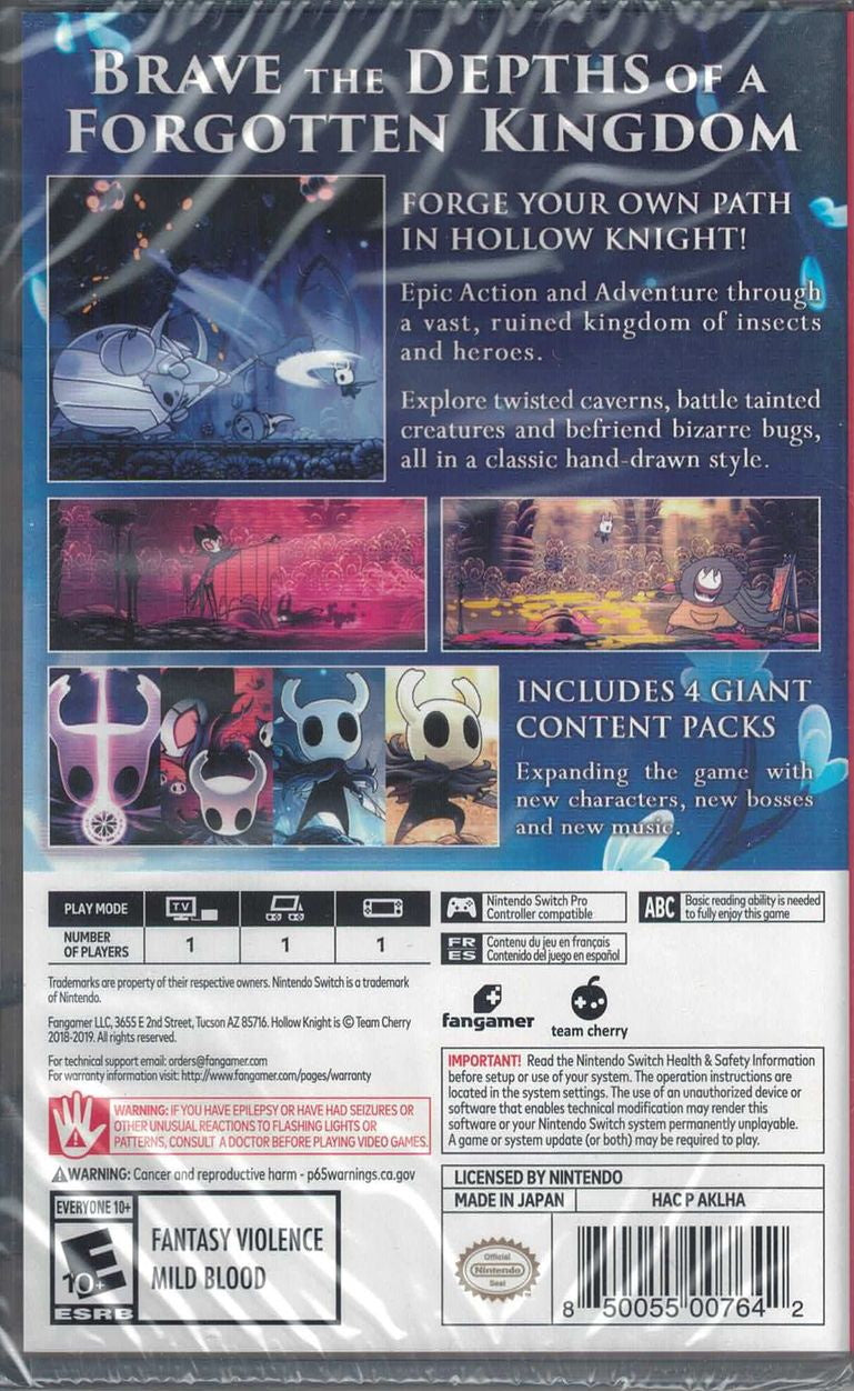 Hollow Knight [Nintendo Switch] Nintendo Switch Video Game FanGamer