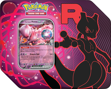 Pokemon TCG: Team Rocket Tin - Team Rocket’s Mewtwo ex Card Game Pokemon