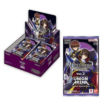 Union Arena TCG: Code Geass Lelouch Of The Rebellion Vol.2 Booster Box [UEX03BT] - 16 Packs Card Game Bandai Namco