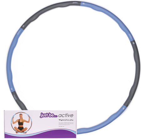 Weighted Fitness Hoop 1.5kg - Blue/Grey Home and Hardware just be