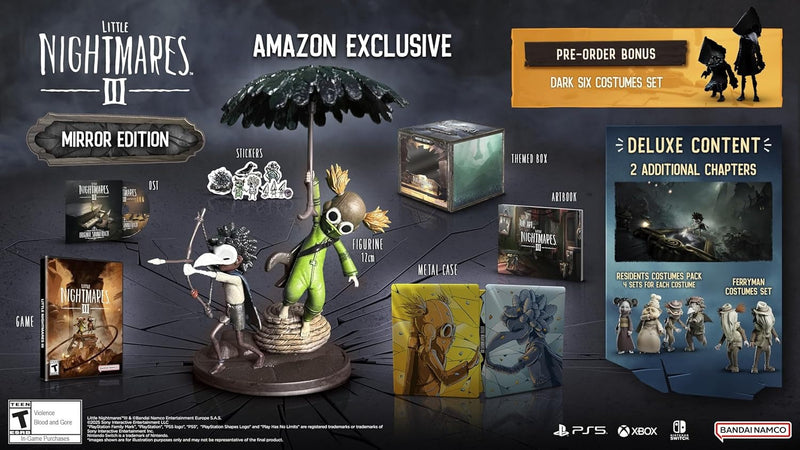 Little Nightmares III - Mirror Edition (Amazon Exclusive) [Xbox Series X] Xbox Series X Video Game Bandai Namco