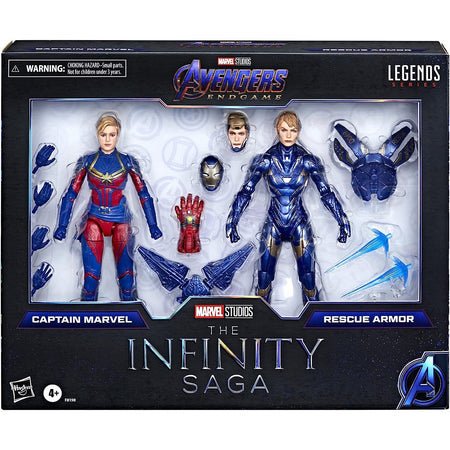 Marvel Avengers Endgame: Legends Series - The Infinity Saga: Captain Marvel Rescue Armor Action Figure Toys & Games Hasbro