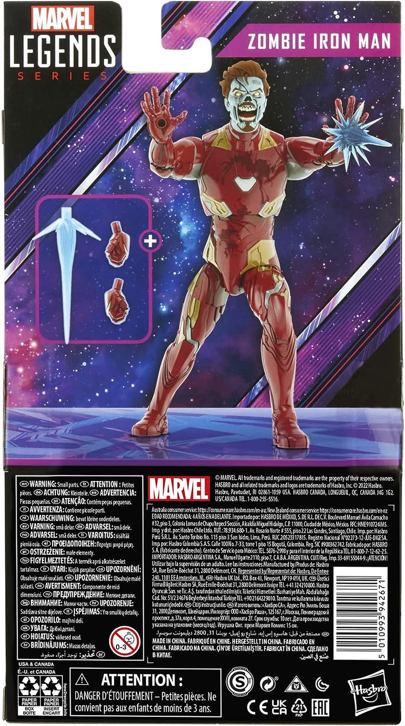 Marvel Legends Series: What If - Zombie Iron Man 6-Inch Action Figure Toys & Games Hasbro