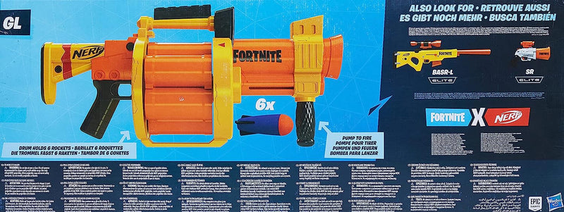 Nerf: Fortnite GL Rocket Firing Blaster Toys & Games Hasbro