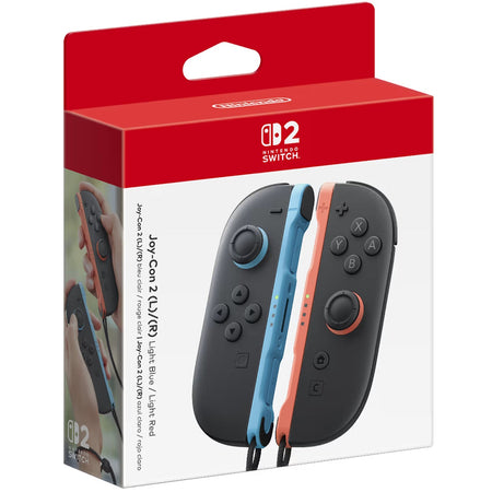 Joy-Con 2 (L)/(R) Light Blue/Light Red [Nintendo Switch 2] Nintendo Switch 2 Accessories Nintendo