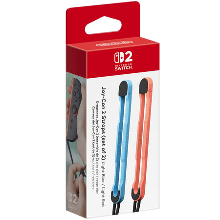 Joy-Con 2 Strap Light Blue/Light Red (Set of 2) [Nintendo Switch 2] Nintendo Switch 2 Accessories Nintendo