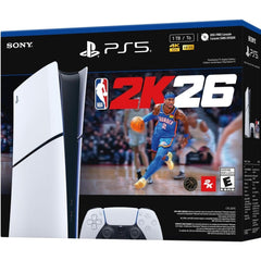 PlayStation 5 Slim Disc Free Digital Edition - NBA 2K26 Bundle [PlayStation 5 System] PlayStation 5 Hardware Sony