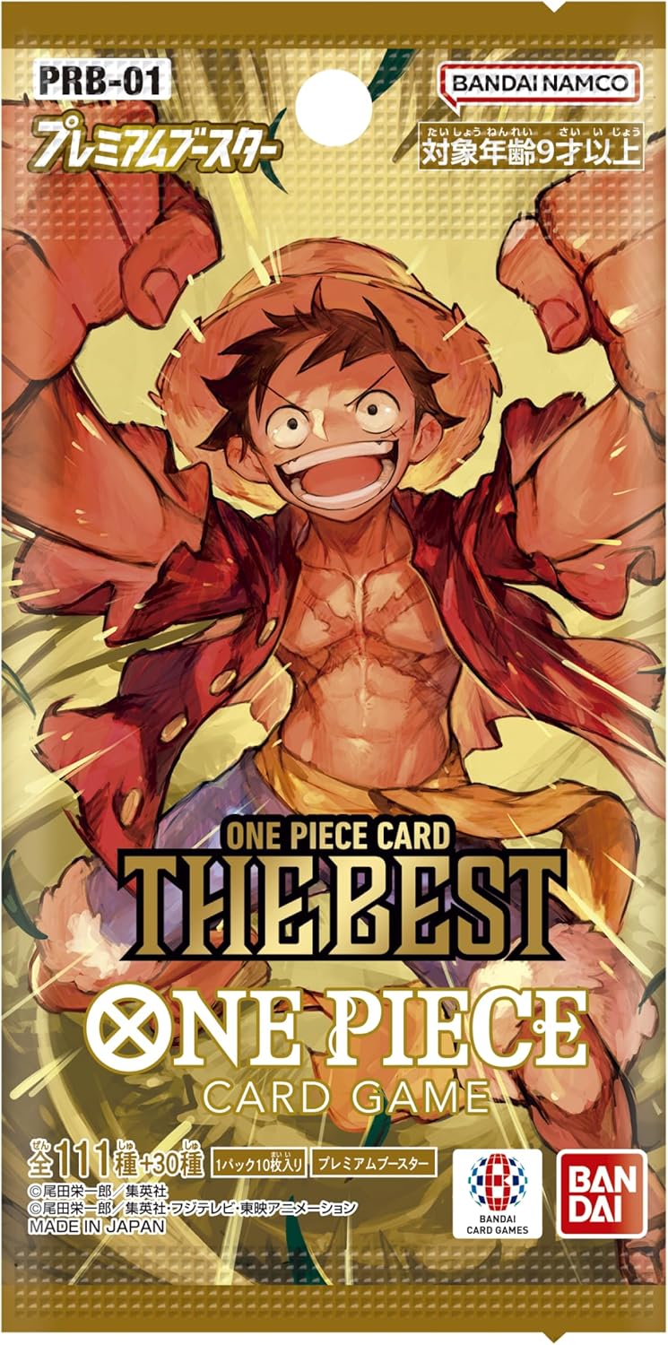 One Piece TCG: The Best Premium Booster Box - 10 Packs [Japanese JPN] [PRB-01] Card Game Bandai Namco