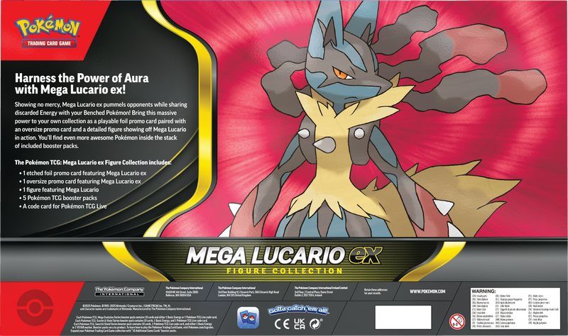 Pokemon TCG: Mega Lucario ex Figure Collection Card Game Pokemon