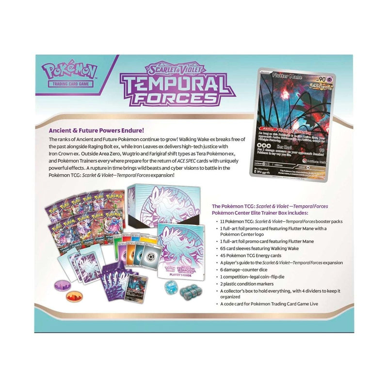Pokemon TCG: Scarlet & Violet - Temporal Forces Pokemon Center Elite Trainer Box [Walking Wake] Card Game Pokemon