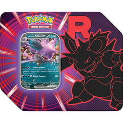 Pokemon TCG: Team Rocket Tin - Team Rocket’s Nidoking ex Card Game Pokemon