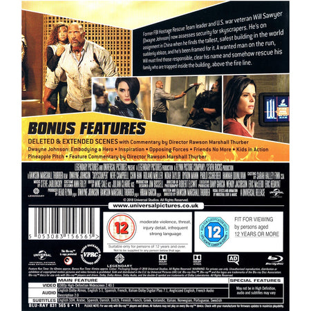 Skyscraper [Blu-Ray] Blu-Ray Movie Universal Pictures