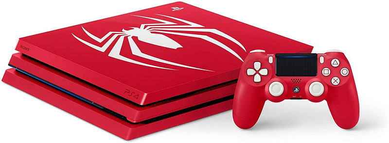 PlayStation 4 Pro Console - Limited Edition Amazing Red Marvel's Spider Man Bundle - 1TB [PlayStation 4 System] PlayStation Systems Sony