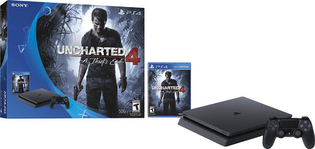Sony PlayStation 4 Slim Console - Uncharted 4  Bundle - 500GB [PlayStation 4 System] PlayStation Systems Sony