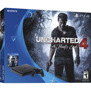 Sony PlayStation 4 Slim Console - Uncharted 4  Bundle - 500GB [PlayStation 4 System] PlayStation Systems Sony