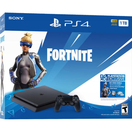 PlayStation 4 Slim Console - Fortnite Neo Versa Bundle - 1TB [PlayStation 4 System] PlayStation Systems Sony