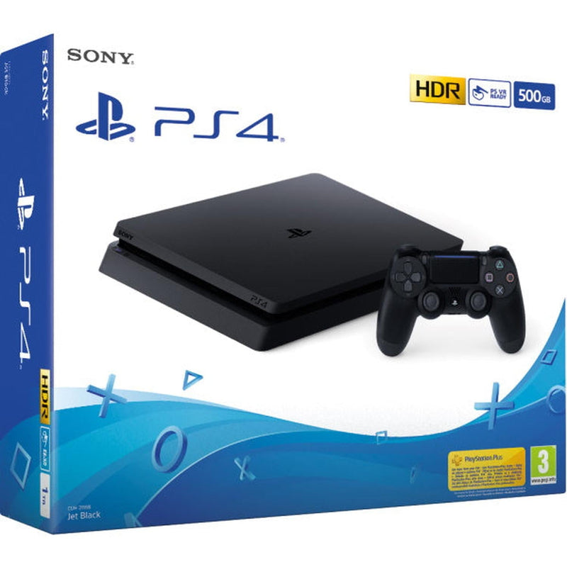 Sony PlayStation 4 Slim Console - Jet Black - 500 GB [PlayStation 4 System] PlayStation Systems Sony