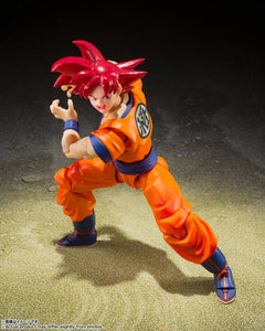 Tamashii Nations: Dragon Ball Super - Super Saiyan God Son Goku (Saiyan God Instilled With The Light Of Righteous Hearts) S.H. Figuarts Toys & Hobbies Bandai Namco