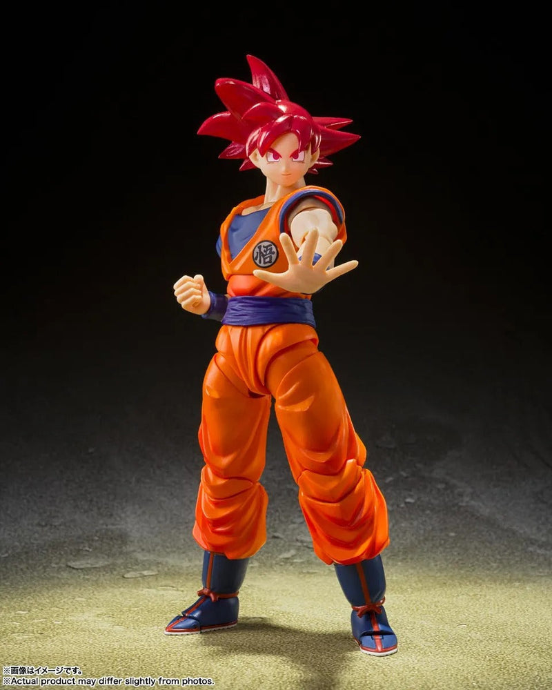 Tamashii Nations: Dragon Ball Super - Super Saiyan God Son Goku (Saiyan God Instilled With The Light Of Righteous Hearts) S.H. Figuarts Toys & Hobbies Bandai Namco