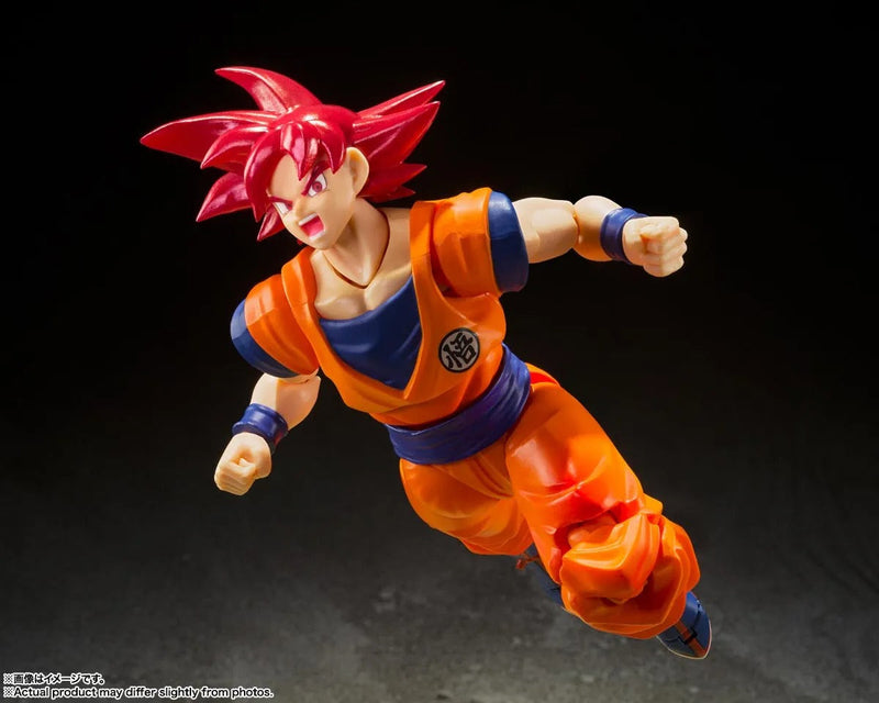 Tamashii Nations: Dragon Ball Super - Super Saiyan God Son Goku (Saiyan God Instilled With The Light Of Righteous Hearts) S.H. Figuarts Toys & Hobbies Bandai Namco
