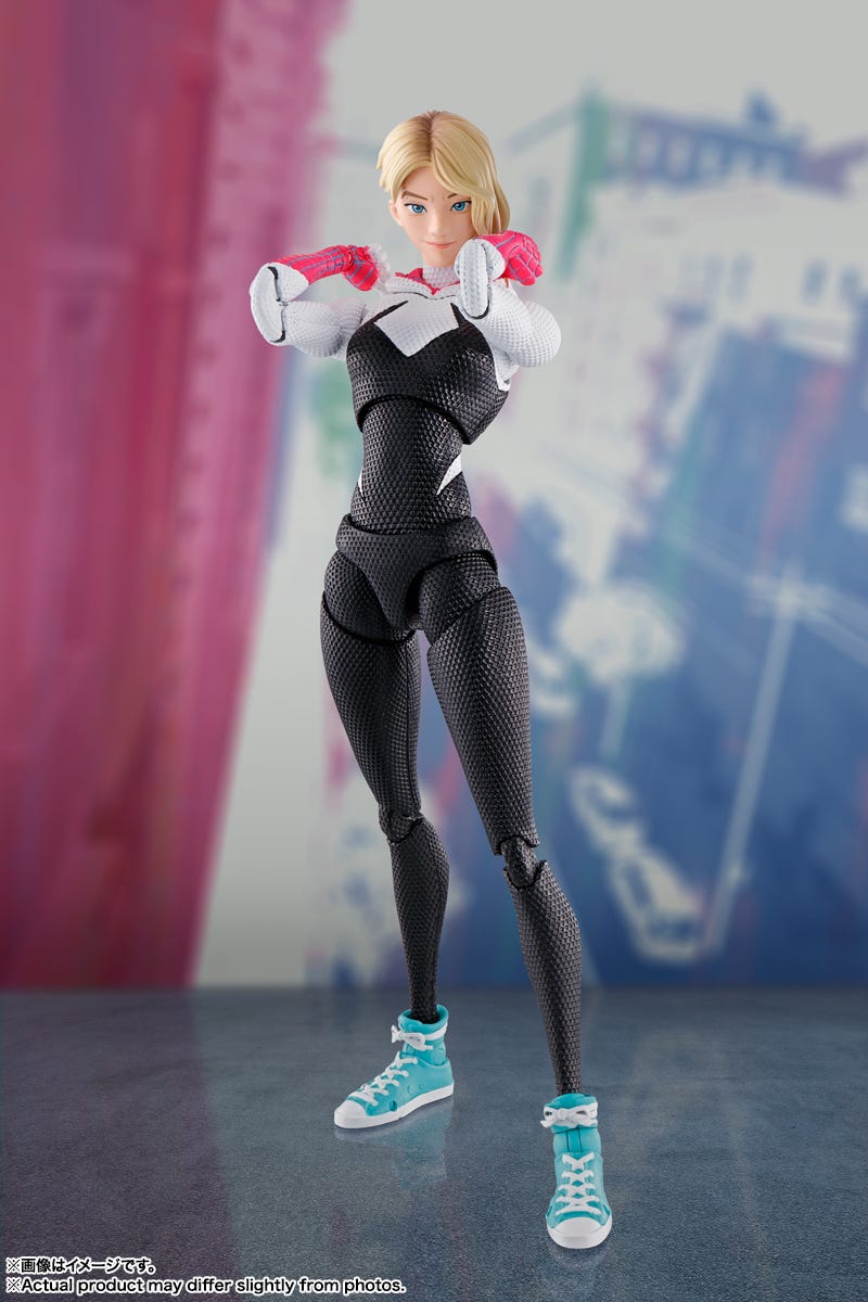Tamashii Nations: Spider-Man: Across the Spider-Verse Spider-Gwen (Gwen Stacy) S.H.Figuarts Toys & Games Bandai Namco