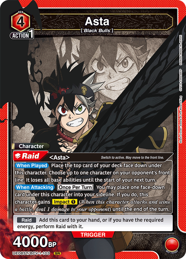 Union Arena TCG: Black Clover Starter Deck Card Game Bandai Namco