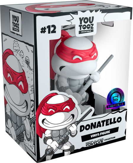 Youtooz x Shopville: Eastman and Laird's Teenage Mutant Ninja Turtles Collection - Black & White Vinyl Figures 4-Pack [Limited Edition - 1000 Made Only!] Toys & Games Youtooz