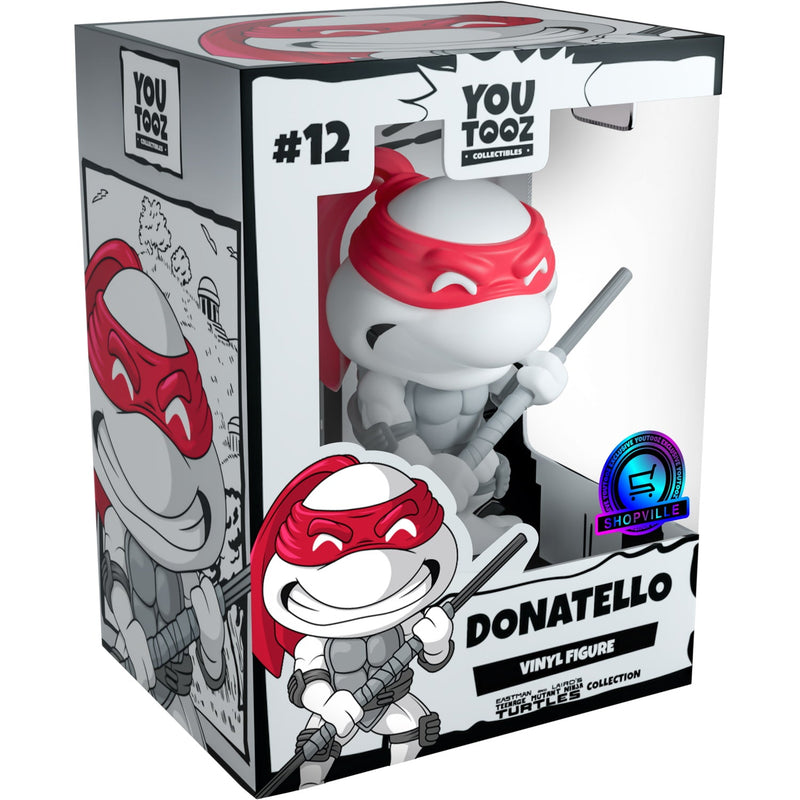 Youtooz x Shopville: Eastman and Laird's Teenage Mutant Ninja Turtles Collection - Donatello Black & White Vinyl Figure [Limited Edition - 1000 Made Only!] Toys & Games Youtooz