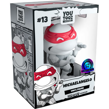 Youtooz x Shopville: Eastman and Laird's Teenage Mutant Ninja Turtles Collection - Michaelangelo Black & White Vinyl Figure [Limited Edition - 1000 Made Only!] Toys & Games Youtooz