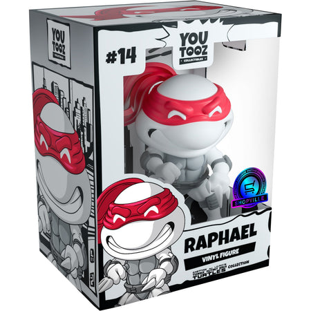 Youtooz x Shopville: Eastman and Laird's Teenage Mutant Ninja Turtles Collection - Raphael Black & White Vinyl Figure [Limited Edition - 1000 Made Only!] Toys & Games Youtooz