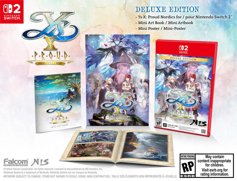 Ys X: Proud Nordics - Deluxe Edition [Nintendo Switch 2] Nintendo Switch 2 Video Game NIS America